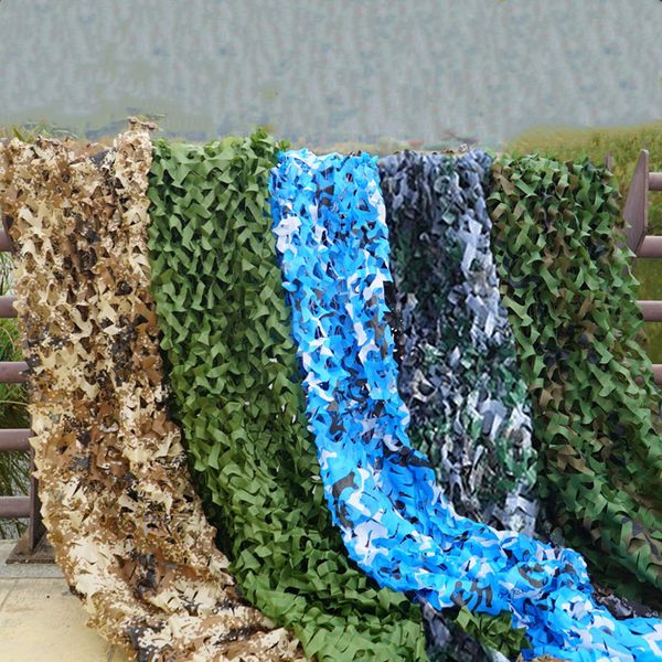 

2x3m/3x3m/3x5m/4x5m camouflage net 210d oxford cloth sun shelter camo netting for hunting camping decoration 10 colors
