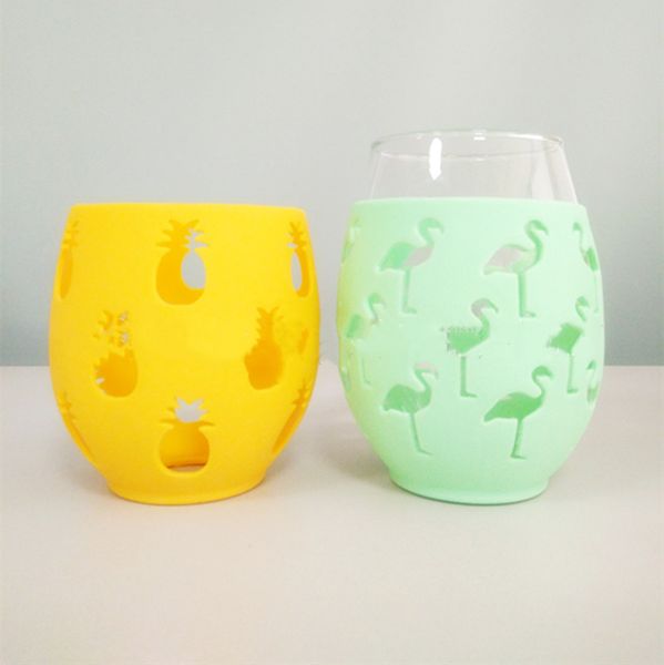 

настроить винный стакан с силиконовым рукавом бокал для вина защитный силиконовый рукав без бисфенола вмещает 17 унций ~ 1/2 бутылки вина мн