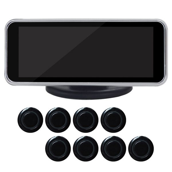 

visual parktronic alarm parking sensor kit buzzer car lcd digital backup dual core intelligent voice universal reversing radar