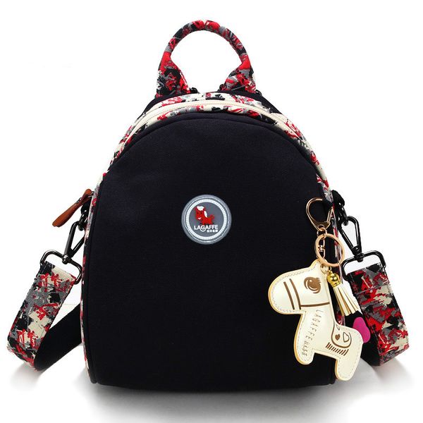 

fashionable oxford cloth backpack women's multi-function anti-theft bag fashion canvas one-shoulder small shell bag