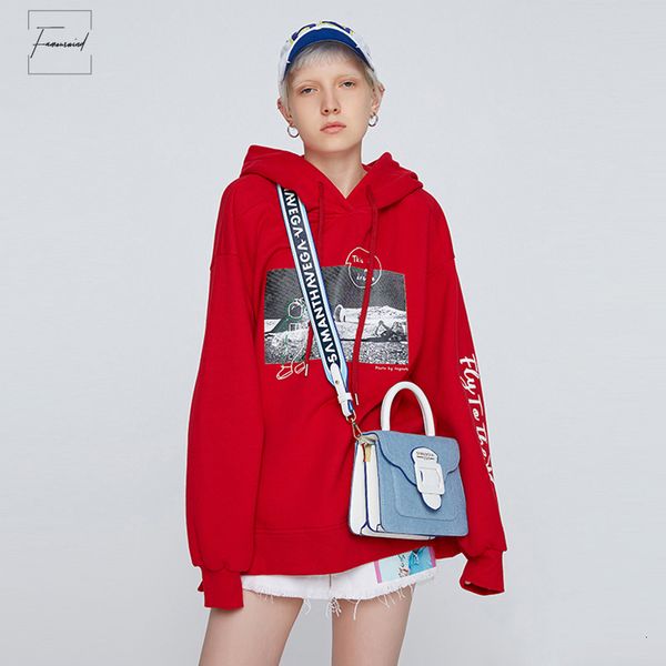 

women loose hooded short sweatshirt long sleeve o neck tracksuit casual oversized winter pullovers mujer drop shipping, Black