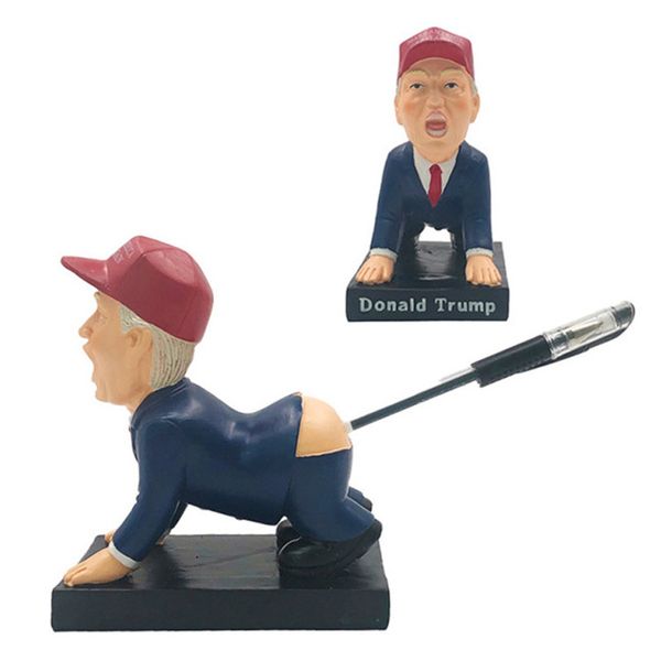 

donald trump pen holder brush pot desk decor creative pen case cartoon doll funny gift for kids