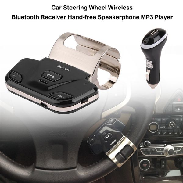 

car steering wheel wireless bluetooth receiver hand-speakerphone mp3 player electronics durable and l0412