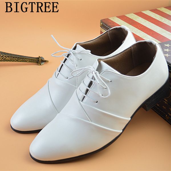 

mens white dress shoes man wedding shoes men 2019 leather formal suit zapatos oxford hombre chaussure homme mariage, Black