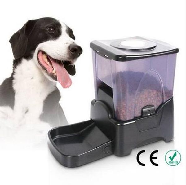 

2019 wholesales pf-10a high capacity portion control automatic pet feeder food dispenser black