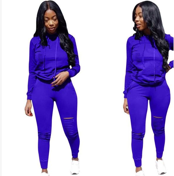 

big c women designer tracksuits solid color hooded hoodies pants 2pcs clothing sets, White