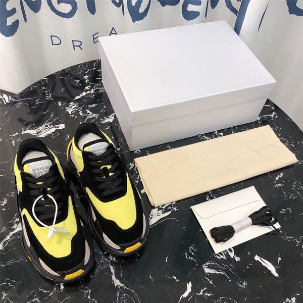 

2019 multi luxury triple s designer sneaker combination soles boots womens runner shoes sports casual shoe 35 yards to 41, Black
