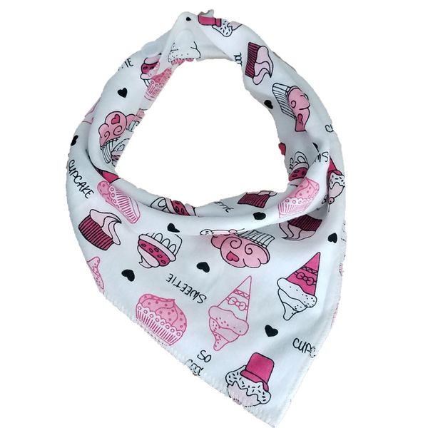 

baby bibs triangle double cotton bibs 1 pieces/lot cartoon print saliva towel baby boys girls feeding apron cotton bandana bibs