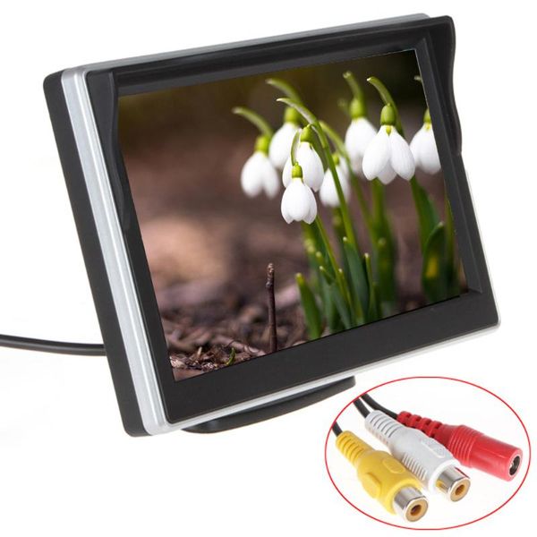 

backup rearview mirror 12v 24v universal digital high definition car monitor security lcd screen video vehicle auto parking