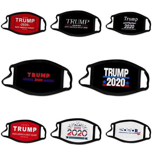 

anti dust children face mask boys girls cartoon mouth face masks kids breathable earloop washable reusable cotton masks designer trump fa #2, Black