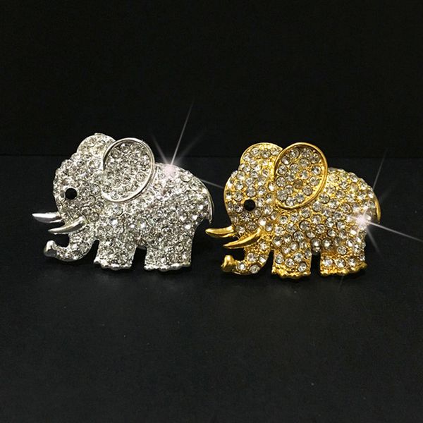 

cute crystal elephant car air freshener perfume air vent clip car interior styling f-best