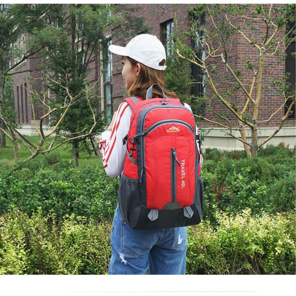 

40l climbing hiking bag waterproof cycling backpack anti theft sports bag travel usb charge bags men women trekking rucksack