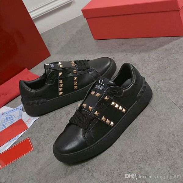 

velvet black mens womens casual shoes beautiful platform casual sneakers luxury designers shoes leather solid colors trainer yl18060908