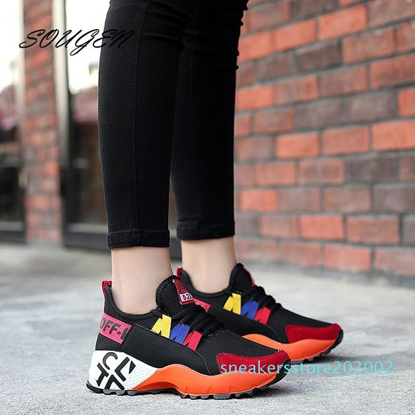 

summer casual womens shoes tennis feminino flat calzado mujer sneakers ons women creepers platform shoes chaussures femme 2019 s02, Black