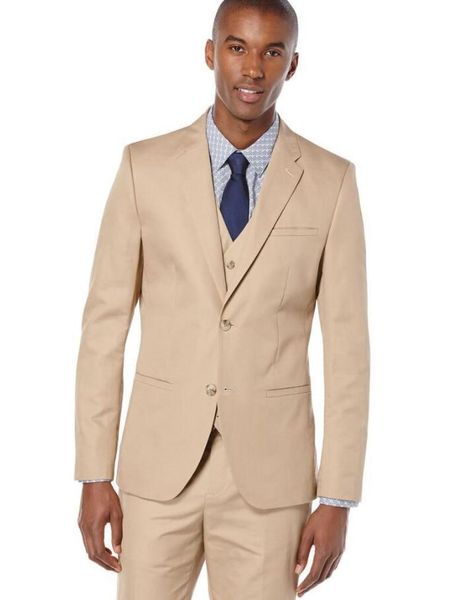 

красивый боковой vent хаки свадебные смокинги нотч отворот мужчины костюмы две кнопки 3 шт. свадебный выпускной блейзер (куртка + брюки + жи, Black;gray