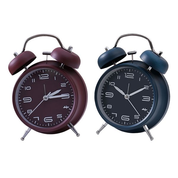 

2pcs wind up mechnical alarm clock analog mechanical bell alarm clock