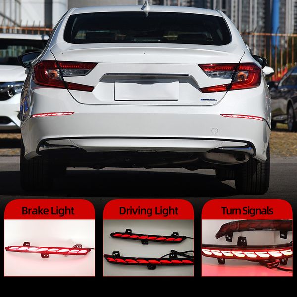 Honda Accord Inspire 2018 2019 Otomobil için LED Arka Sis Lambası Fren Işık Dinamik tampon Dönüş Sinyal Işık Tampon Dekorasyon için