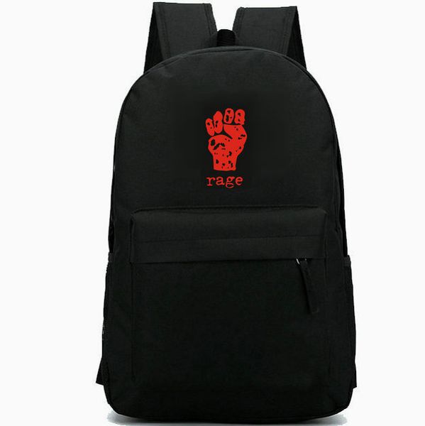

rage backpack trapped power metal day pack rock band soundchaser school bag cool packsack leisure rucksack sport schoolbag outdoor daypack