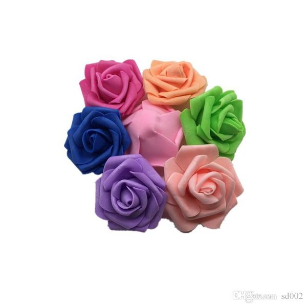 

rose simulation flower head foam artificial flowers ball wedding lights decorate supplies handmade more color 0 22src1