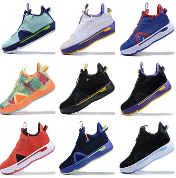 

лучшие онлайн скидка 2020 мужская pg 4 наса пол джордж увеличить баскетбол обуви тренажеры спортивные кроссовки для мужчин обучение кроссовк, White;red