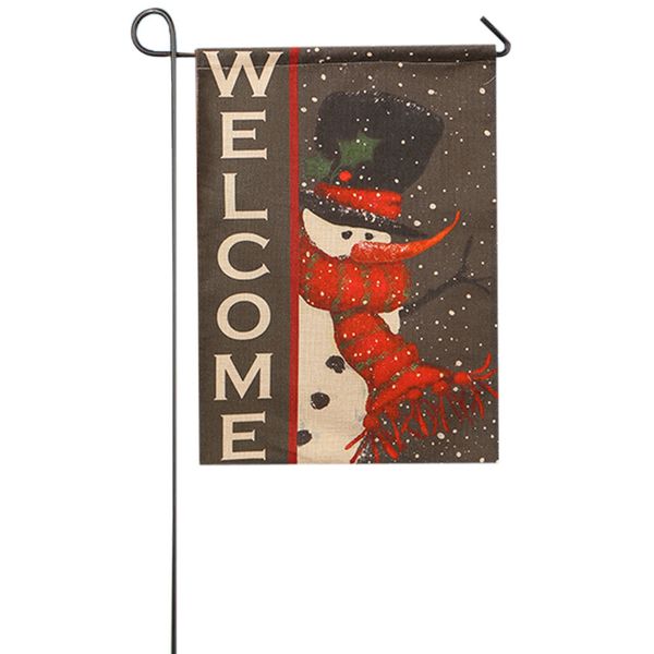 

garden flag indoor outdoor home decor christmas winter snowflake flag e #20 71
