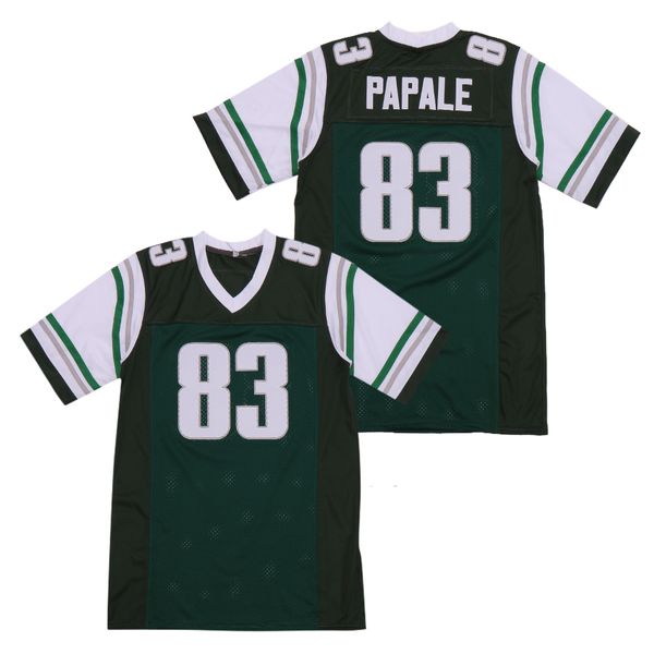 Vince Papale # 83 Filme Invincible Jersey Green Football Jersey Stitched Tamanho M-XXXL