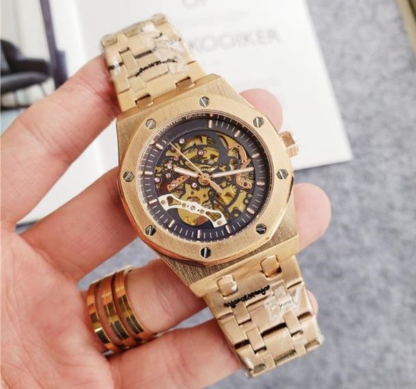 

высокое качество модные мужские роскошные часы стальной пояс многофункциональный хронограф бизнес досуг спорт водонепроницаемый мужские меха, Slivery;brown