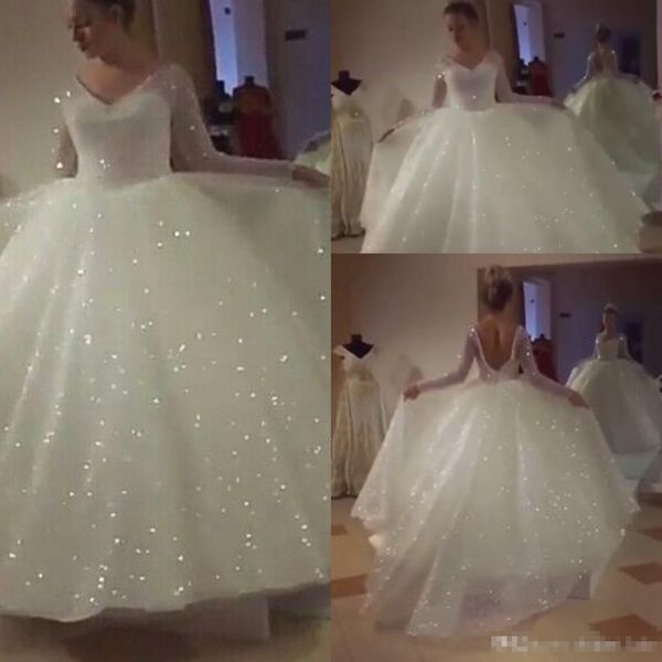 abito da sposa brillantinato