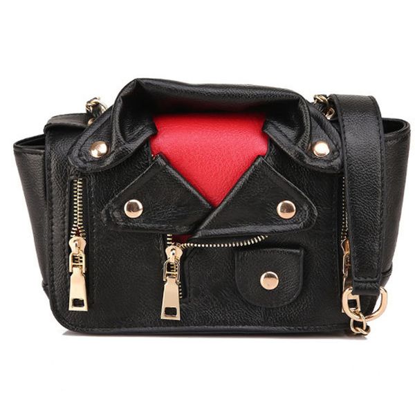 

women's rivet shoulder bag 2019 new arrival clothes shape messenger bag ladies wallet fashion gold chain strap motorcycle