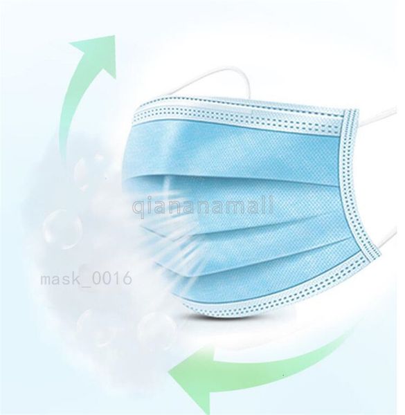 

устранимый лицевой 7jj5 50шт 3 слоя non сплетенная non сплетенная пылью петлевыми креплениями рот маски безопасности dhl корабль 2 дней с 1ш