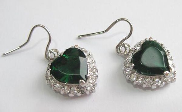 

the latest round crystal heart-shaped pendant er00084 10mm, Golden