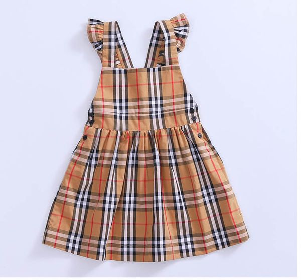 

kids fashion dresses baby girl new brand dress summer striped strap dresses with lace girl england style a-line dresses girls clothing, Red;yellow
