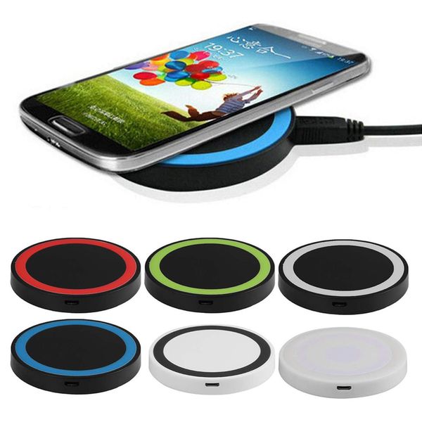 

qi q5 wireless charger cell phone mini charge pad for qi-abled device samsung galaxy s3 s4 s5 s6 note2 nokia htc lg iphone