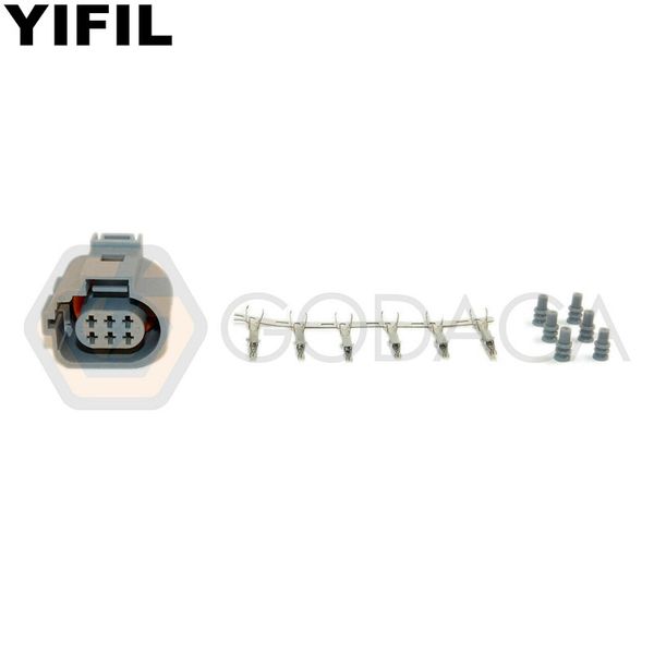 

5pcs/lot 6-way 6 pin connector plug for vw egr 1j0 973 713 g 1j0973713g 42121200 car