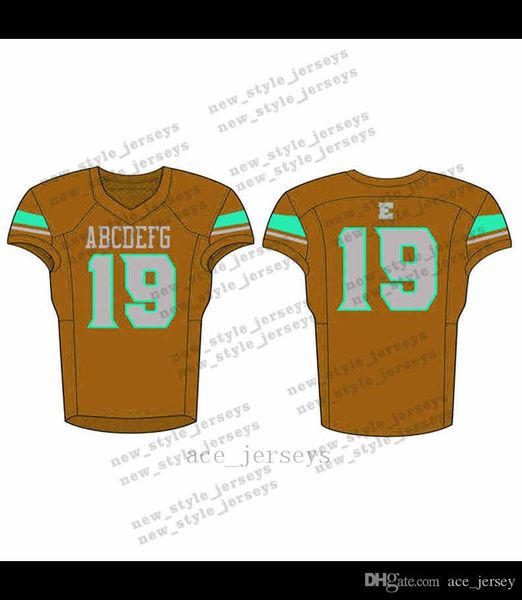 

10Men 2019 Youth Football Jerseys Army Green Wine Red Embroidery Logos Stitched Custom Any name Any number Jerseys