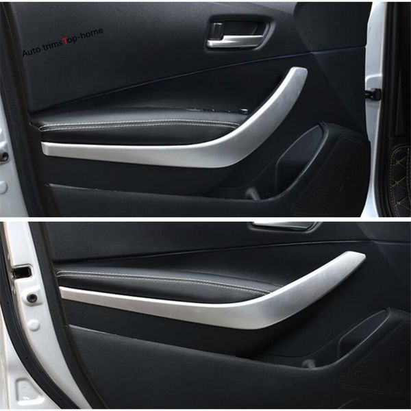 

yimaautotrims inner front door armrest panel cover trim fit for corolla 2019 2020 carbon fiber abs / interior mouldings