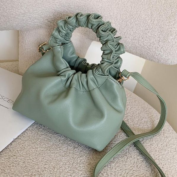

2020 designer luxury handbags purses ladies clouds bags fashion girl shoulder bags cross body plain ruched wrist bags