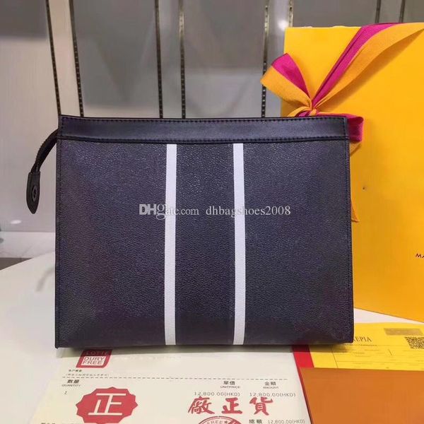 

classic style clutch bag designer for men and women real leather business card holders long wallets with box 26x20x 5cm