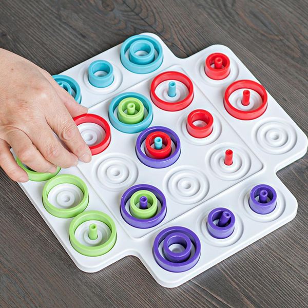 

kuulee ferrule parent-child interactive puzzle educational board game training toy deskgame 4-6 years old t200413