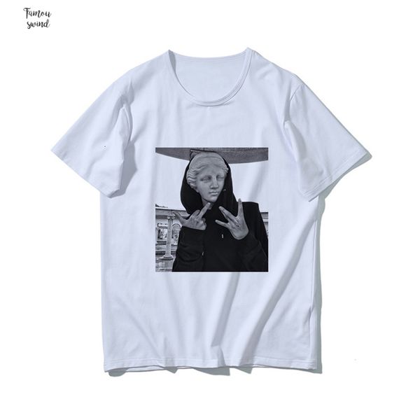 

t shirt woman clothes new david michelangelo statue print summer fun fashion casual womens drop shipping, White