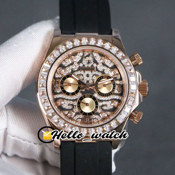 

new 116588 tbr pattern diamond dial automatic mens watch 116595 diamond bezel rose gold case no chronograph gents watches hello_watch 3color, Slivery;brown