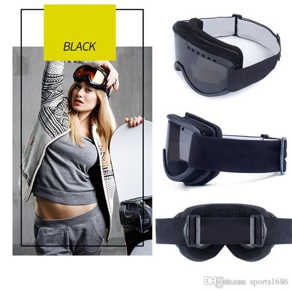 

1 winter snow men women ski glassessports snowboard goggles double lens anti-fog ski goggles motocross masks eyewear