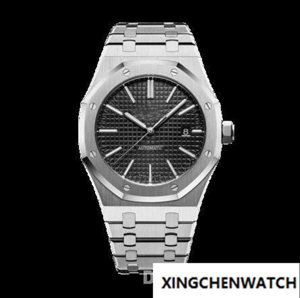 

Gold eller ervice quality luxury 41mm 15400 15400 t oo 1220 t 03 blue dial tainle teel mechanical tran parent automatic men watch8888
