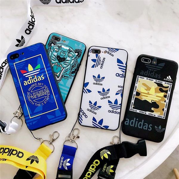 

Fa hion ad triped tiger head hamrock phone ca e cover hell for iphone x max x xr 7 8 6 6 plu 8 9 note 8 note 9 tpu pc with lanyard