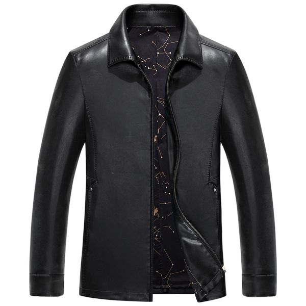 

8019 wholesale spring and autumn men genuine polish leather male sheep skin men slim short leather jacket, Black;brown