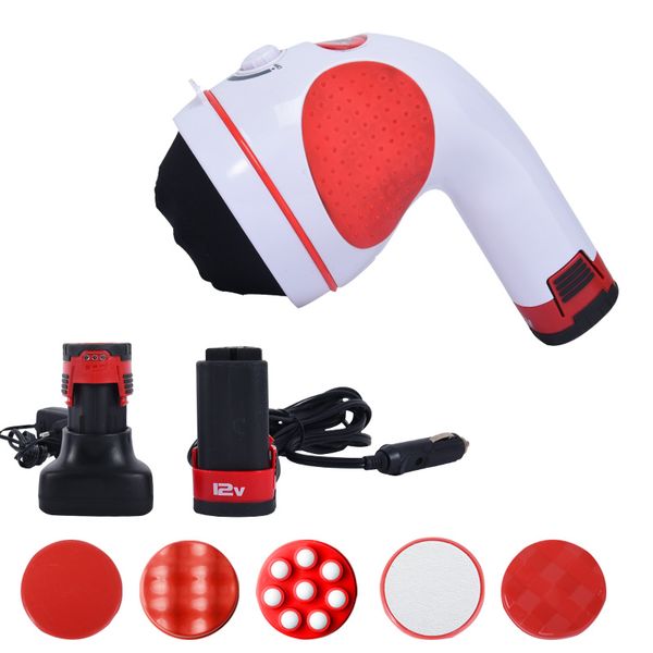 

hephaestus 12v 2000mah lithium-ion 5 headers spin body massager relax spin tone slimming lose weight burn fat full body massage