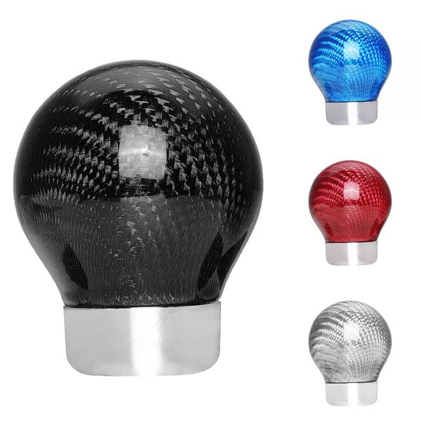 

universal carbon fiber color car gear shift knob with 8mm/10mm/11mm/12mm adapters
