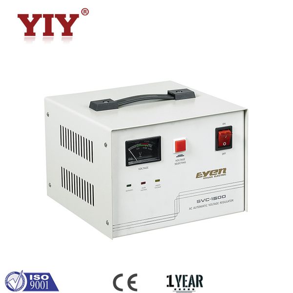 

svc-1.5kva yiy ac automatic voltage regulator stabilizer/servo type/wide input voltage range/split phase/support customize/in stock/ce rohs