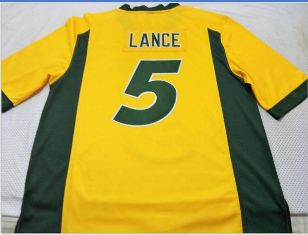 

custom men youth women nd state bison trey lance #5 football jersey size s-5xl or custom any name or number jersey, Black