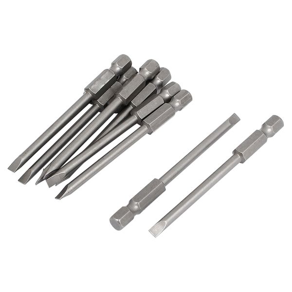 

1/4inch hex shank 4.0mm tip width slotted screwdriver bits 10pcs